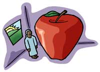 immagine da sogno di mela, un sogno di frutta